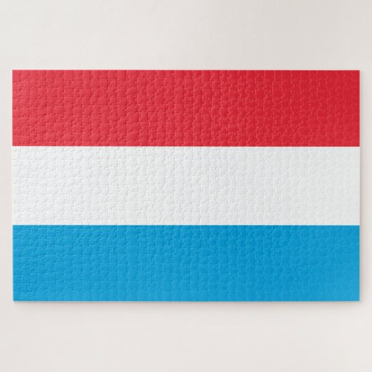 Flagge Luxemburgs Puzzle (Horizontal)