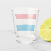 Flagge Luxemburgs Schnapsglas (Rückseite)