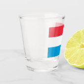 Flagge Luxemburgs Schnapsglas (Links)
