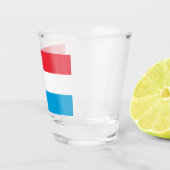 Flagge Luxemburgs Schnapsglas (Rechts)