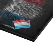 Flagge Luxemburgs Schneidebrett (Ecke)