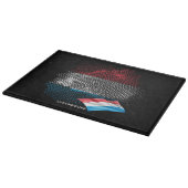 Flagge Luxemburgs Schneidebrett (Ecke)
