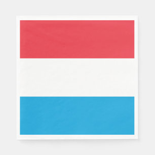Flagge Luxemburgs Serviette