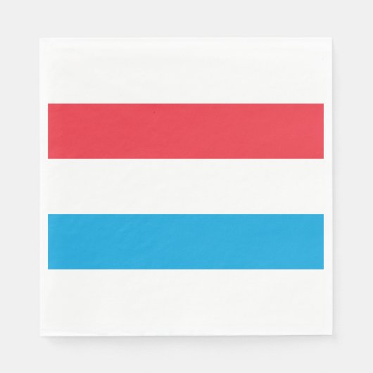 Flagge Luxemburgs Serviette (Vorderseite)