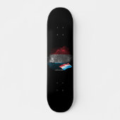 Flagge Luxemburgs Skateboard (Vorne)