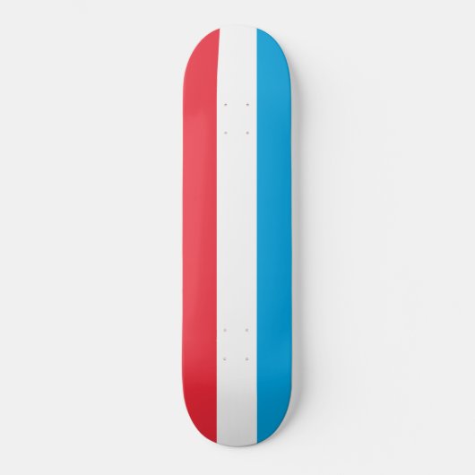 Flagge Luxemburgs Skateboard (Vorderseite)