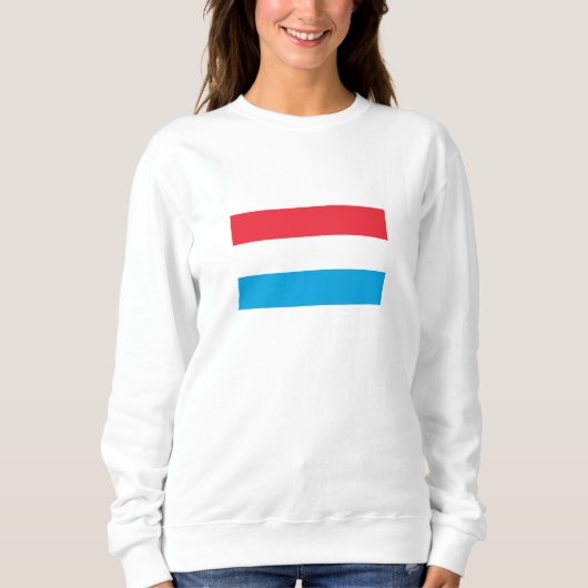 Flagge Luxemburgs Sweatshirt (Vorderseite)