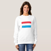Flagge Luxemburgs Sweatshirt (Vorne ganz)