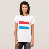 Flagge Luxemburgs T-Shirt (Vorne ganz)