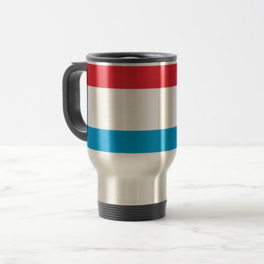Flagge Luxemburgs - Tasse (Vorderseite Links)