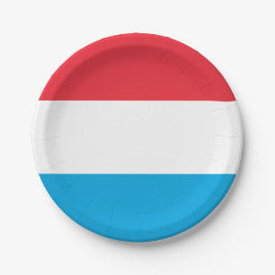 Flagge Luxemburgs - Teller