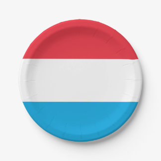Flagge Luxemburgs - Teller