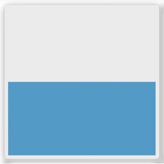 Flagge Luzerns, Schweiz Aufkleber (Vorderseite)