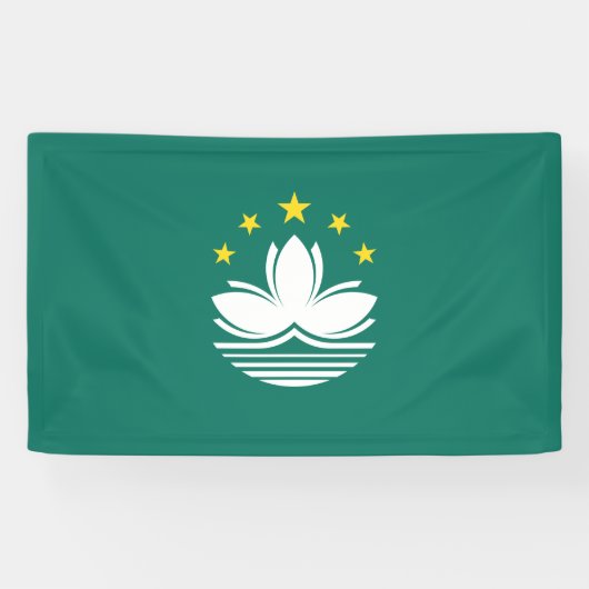Flagge Macaus (chinesische Region) Banner (Horizontal)