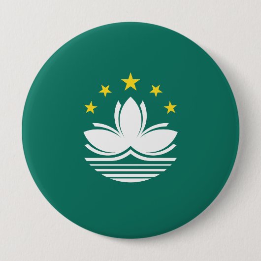 Flagge Macaus (chinesische Region) Button (Vorderseite)