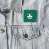 Flagge Macaus (chinesische Region) Button (Beispiel)