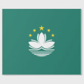 Flagge Macaus (chinesische Region) Geschenkpapier (Flach)