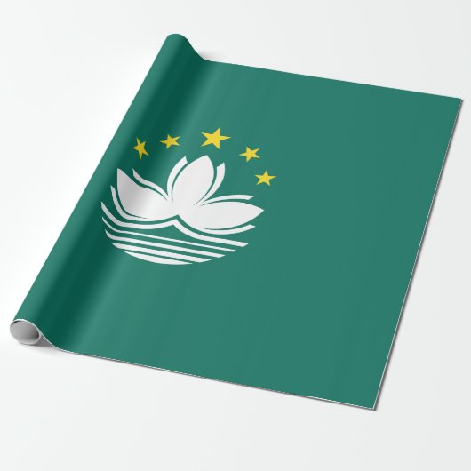 Flagge Macaus (chinesische Region) Geschenkpapier (Ungerollt)