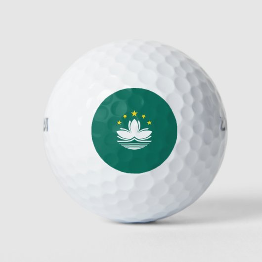 Flagge Macaus (chinesische Region) Golfball (Vorderseite)