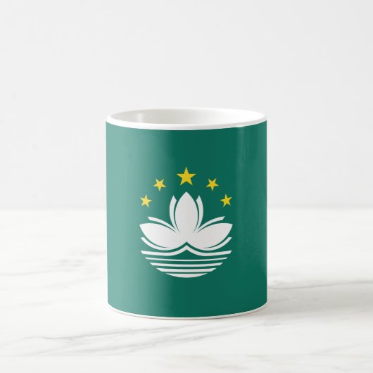 Flagge Macaus (chinesische Region) Kaffeetasse (Mittel)
