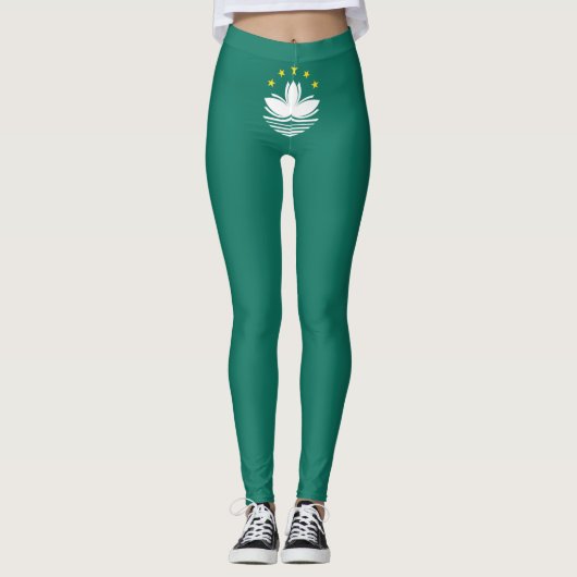 Flagge Macaus (chinesische Region) Leggings (Vorderseite)