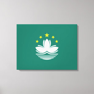 Flagge Macaus (chinesische Region) Leinwanddruck