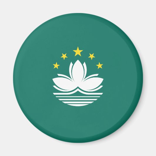 Flagge Macaus (chinesische Region) Magnet (Vorne)