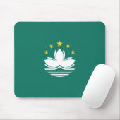 Flagge Macaus (chinesische Region) Mousepad (Mit Mouse)