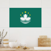 Flagge Macaus (chinesische Region) Poster (Küche)
