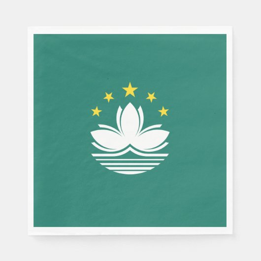 Flagge Macaus (chinesische Region) Serviette (Vorderseite)