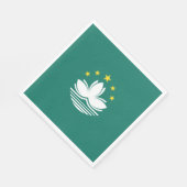 Flagge Macaus (chinesische Region) Serviette (Ecke)