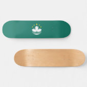 Flagge Macaus (chinesische Region) Skateboard (Horizontal)