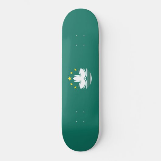 Flagge Macaus (chinesische Region) Skateboard (Vorderseite)