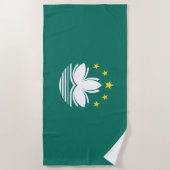 Flagge Macaus (chinesische Region) Strandtuch (Vorderseite)