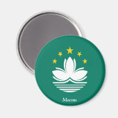 Flagge Macaus Magnet (Vorderseite/Rückseite)