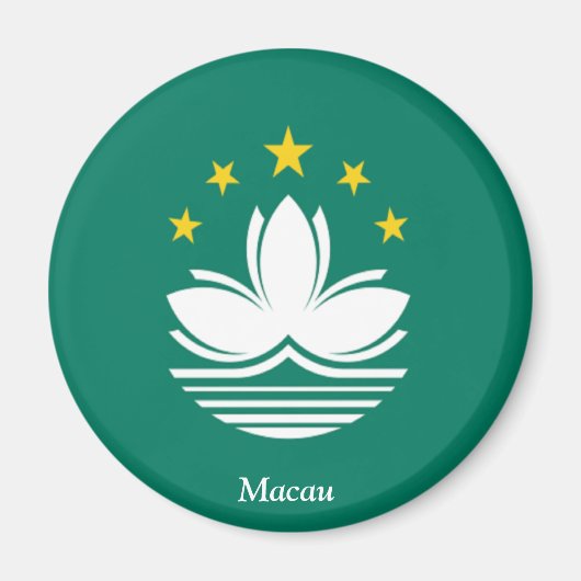 Flagge Macaus Magnet (Vorne)