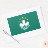 Flagge Macaus Rechteckiger Aufkleber (Umschlag)