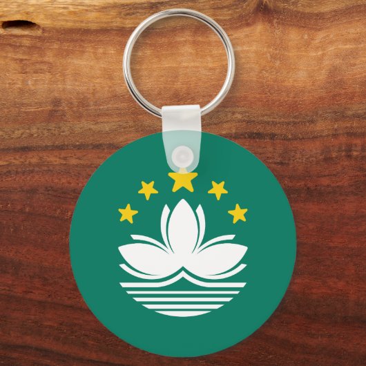 Flagge Macaus Schlüsselanhänger (Rückseite)