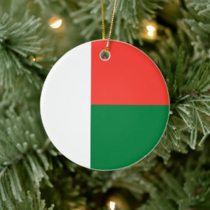 Flagge Madagaskars (afrikanisches Land) Keramik Ornament