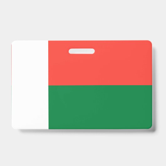 Flagge Madagaskars Ausweis (Vorderseite)
