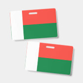 Flagge Madagaskars Ausweis (Vorder- & Rückseite)