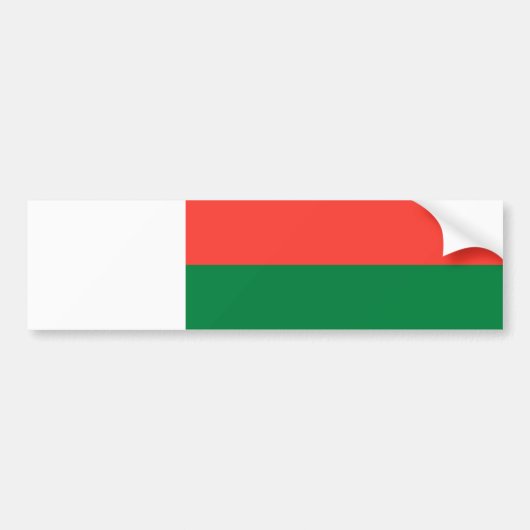 Flagge Madagaskars Autoaufkleber (Vorne)