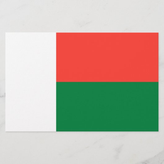 Flagge Madagaskars Briefpapier (Vorderseite)