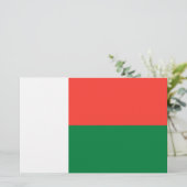 Flagge Madagaskars Briefpapier (Stehend Vorderseite)