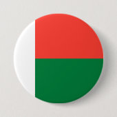 Flagge Madagaskars Button (Vorderseite)