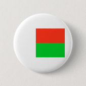 Flagge Madagaskars Button (Vorderseite)