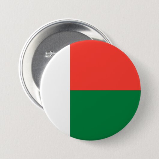 Flagge Madagaskars Button (Vorne & Hinten)
