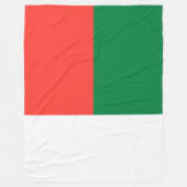Flagge Madagaskars Fleecedecke (Vorderseite)