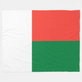 Flagge Madagaskars Fleecedecke (Vorderseite (Horizontal))