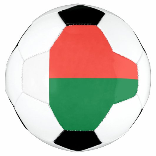 Flagge Madagaskars Fußball (Vorderseite)